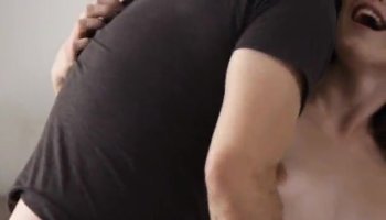Natalia Mendez blew that enormous fat sausage in the kitchen