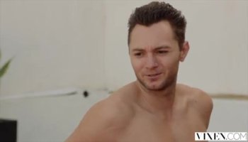 Skinny teen creampied after bondage sex